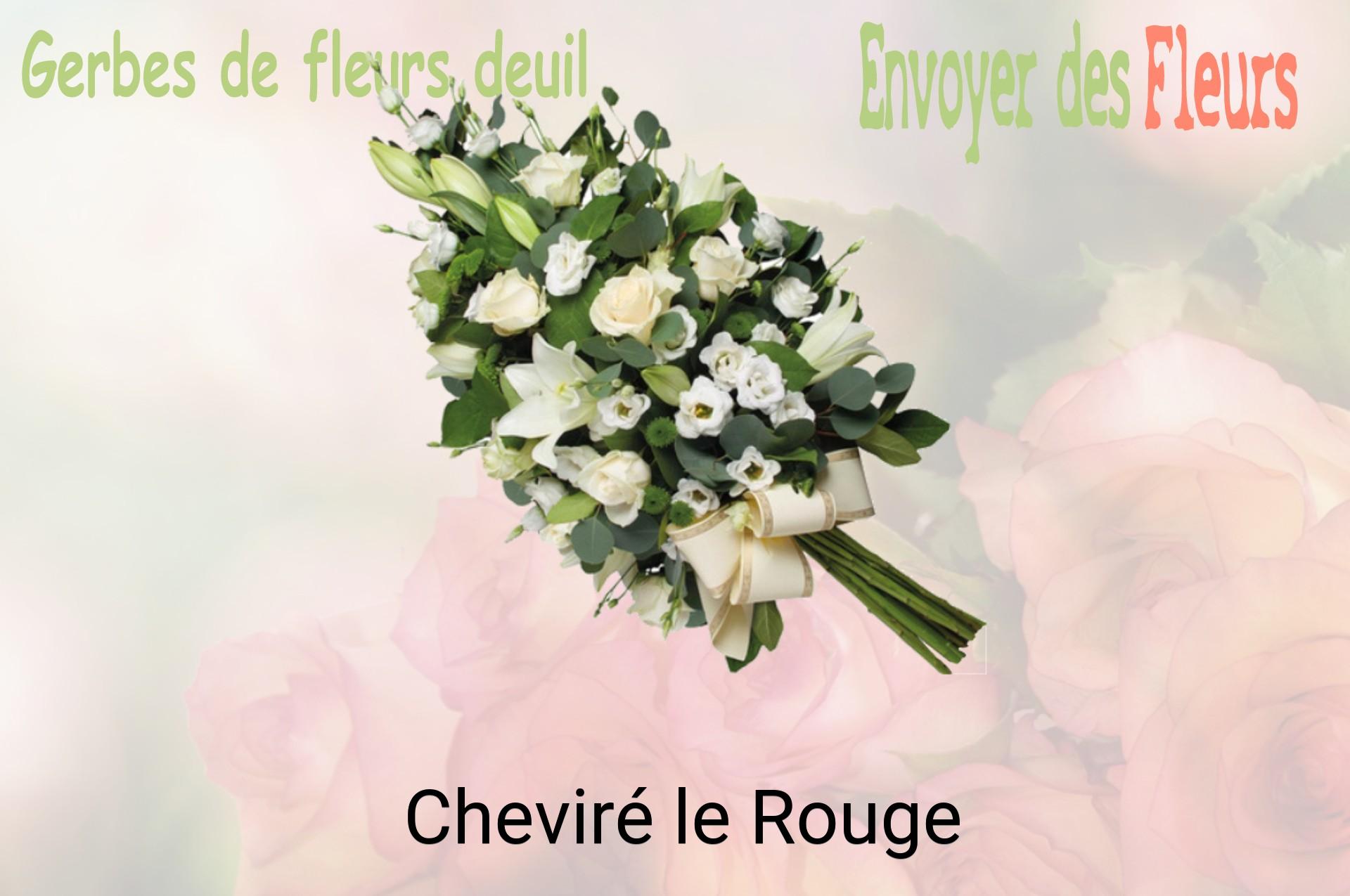 Gerbe de fleurs de deuil livrée à Cheviré-le-Rouge